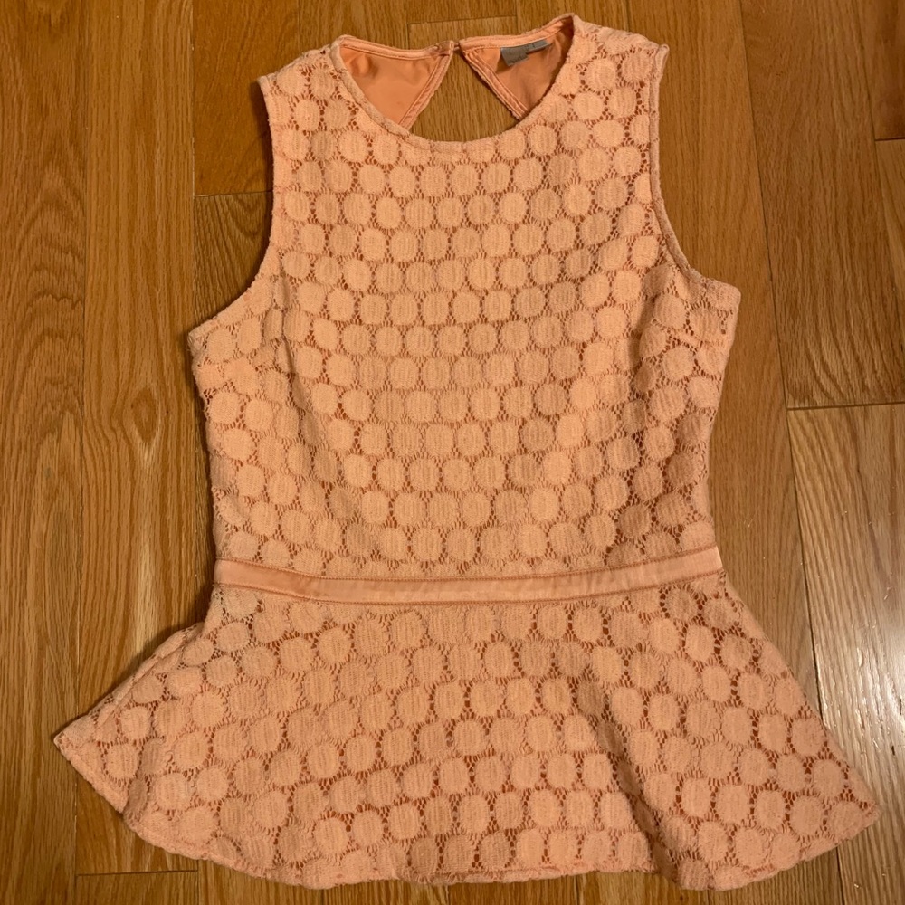 peplum top, never worn